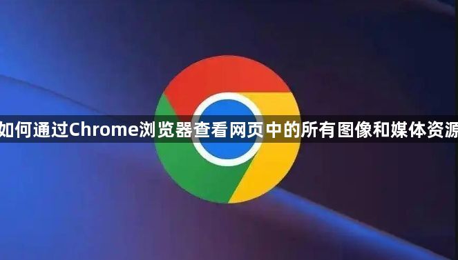 如何通过Chrome浏览器查看网页中的所有图像和媒体资源1