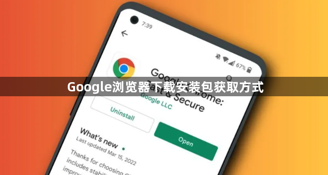 Google浏览器下载安装包获取方式1