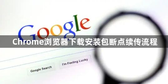 Chrome浏览器下载安装包断点续传流程1
