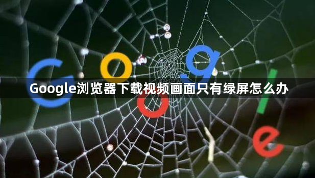 Google浏览器下载视频画面只有绿屏怎么办1