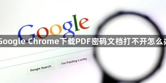 Google Chrome下载PDF密码文档打不开怎么办1
