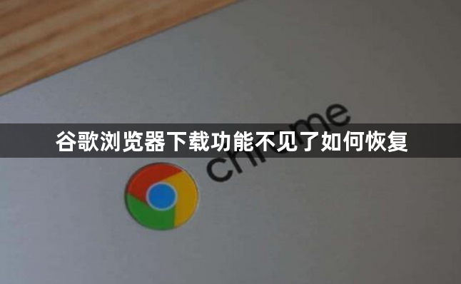 谷歌浏览器下载功能不见了如何恢复1