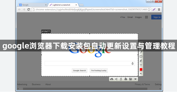 google浏览器下载安装包自动更新设置与管理教程1
