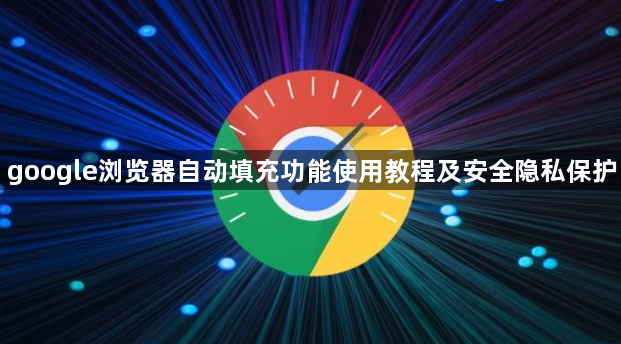 google浏览器自动填充功能使用教程及安全隐私保护1