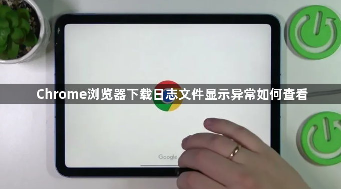 Chrome浏览器下载日志文件显示异常如何查看1