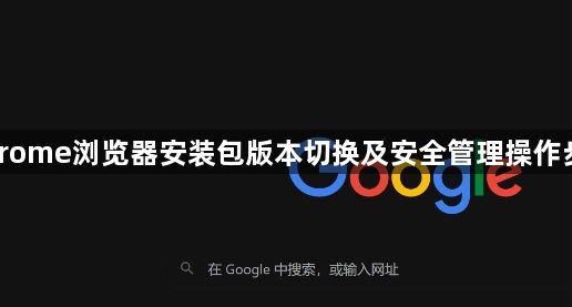 Chrome浏览器安装包版本切换及安全管理操作步骤1
