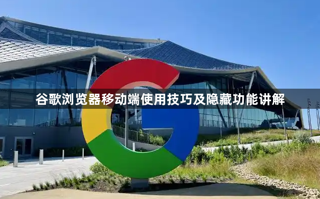 谷歌浏览器移动端使用技巧及隐藏功能讲解1