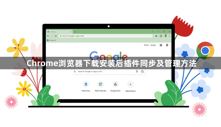 Chrome浏览器下载安装后插件同步及管理方法1