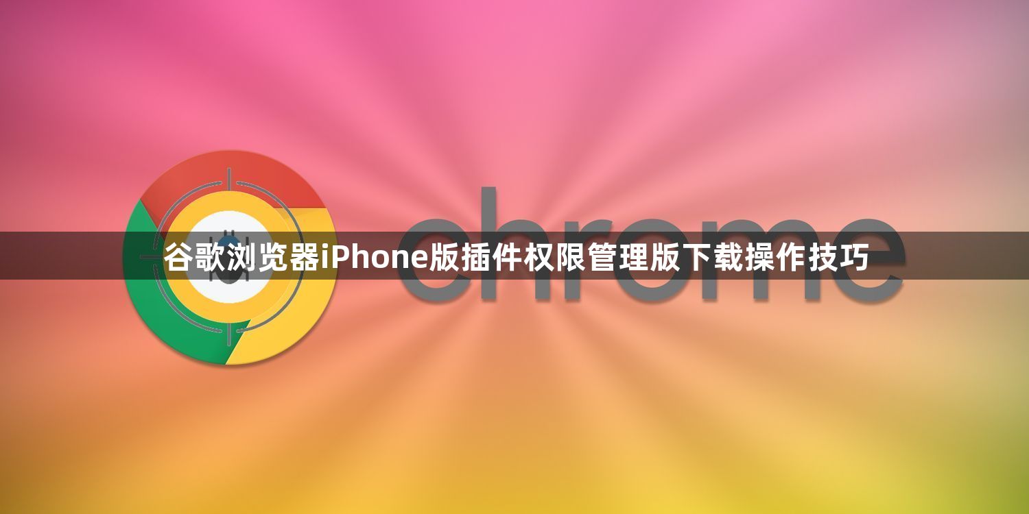 谷歌浏览器iPhone版插件权限管理版下载操作技巧1