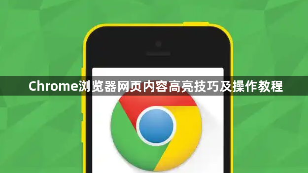 Chrome浏览器网页内容高亮技巧及操作教程1