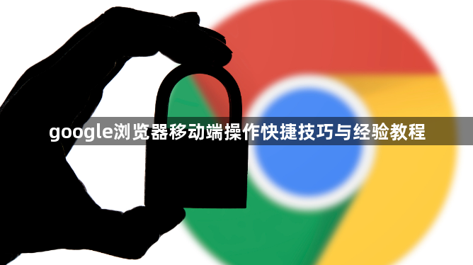 google浏览器移动端操作快捷技巧与经验教程1