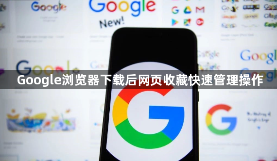 Google浏览器下载后网页收藏快速管理操作1