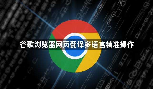谷歌浏览器网页翻译多语言精准操作1