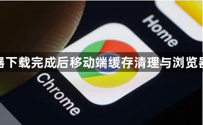 谷歌浏览器下载完成后移动端缓存清理与浏览器加速优化1