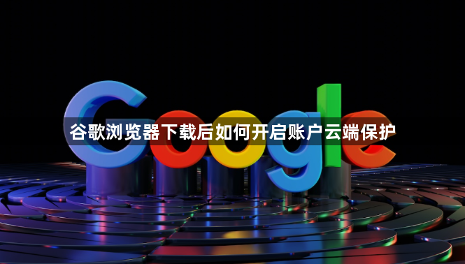谷歌浏览器下载后如何开启账户云端保护1