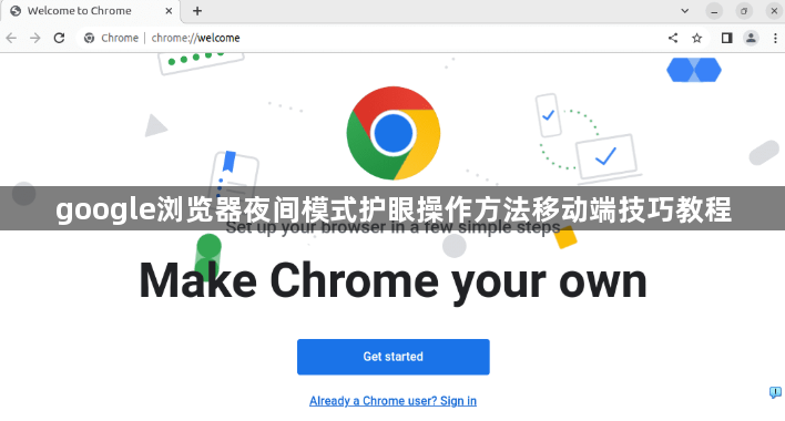 google浏览器夜间模式护眼操作方法移动端技巧教程1