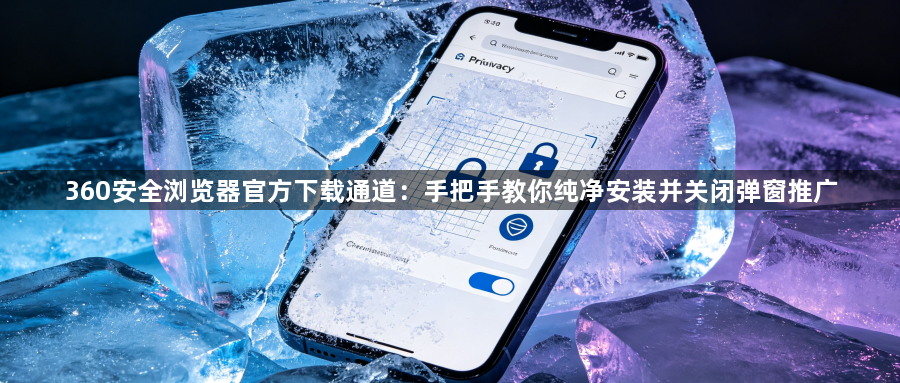 360安全浏览器官方下载通道：手把手教你纯净安装并关闭弹窗推广1