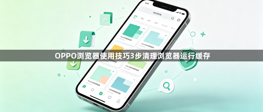 OPPO浏览器使用技巧3步清理浏览器运行缓存1