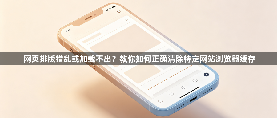 网页排版错乱或加载不出？教你如何正确清除特定网站浏览器缓存1
