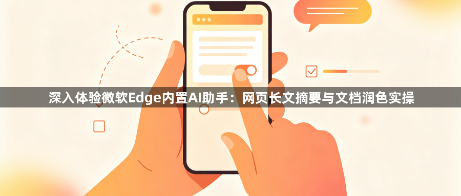 深入体验微软Edge内置AI助手：网页长文摘要与文档润色实操1