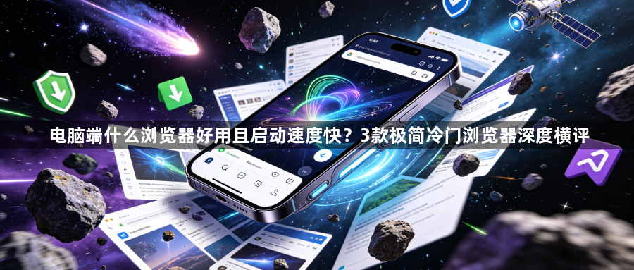 电脑端什么浏览器好用且启动速度快？3款极简冷门浏览器深度横评1