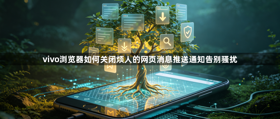 vivo浏览器如何关闭烦人的网页消息推送通知告别骚扰1