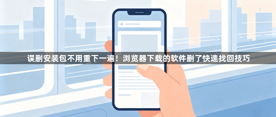 误删安装包不用重下一遍！浏览器下载的软件删了快速找回技巧1