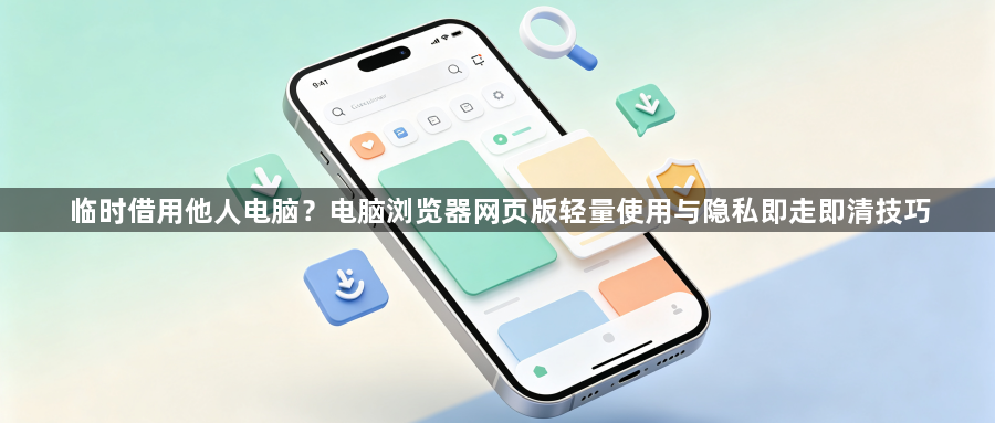 临时借用他人电脑?电脑浏览器网页版轻量使用与隐私即走即清技巧1