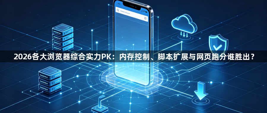 2026各大浏览器综合实力PK：内存控制、脚本扩展与网页跑分谁胜出？1