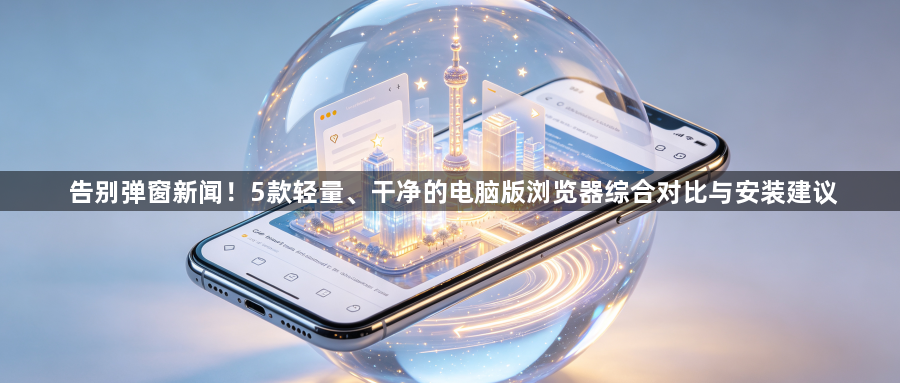 告别弹窗新闻!5款轻量、干净的电脑版浏览器综合对比与安装建议1