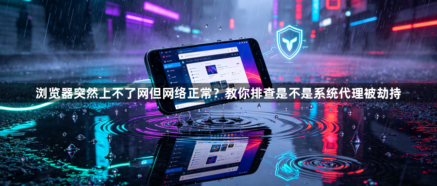 浏览器突然上不了网但网络正常？教你排查是不是系统代理被劫持1