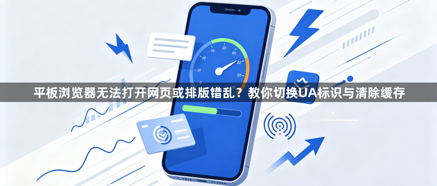平板浏览器无法打开网页或排版错乱?教你切换UA标识与清除缓存1