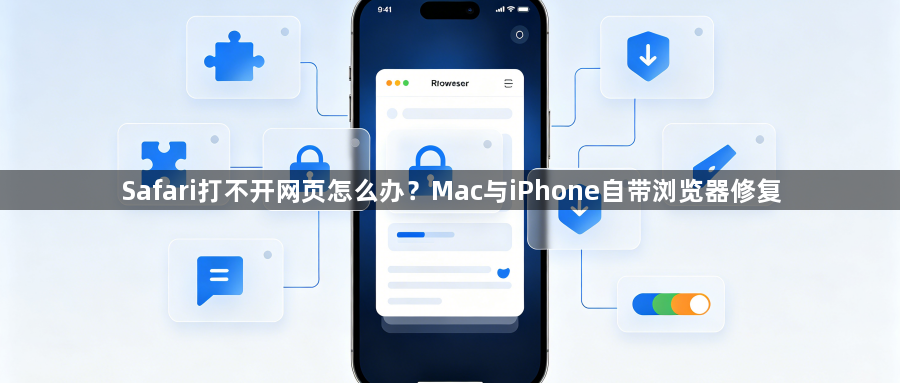 Safari打不开网页怎么办?Mac与iPhone自带浏览器修复1