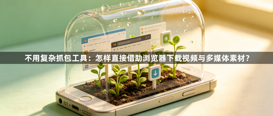 不用复杂抓包工具：怎样直接借助浏览器下载视频与多媒体素材？1