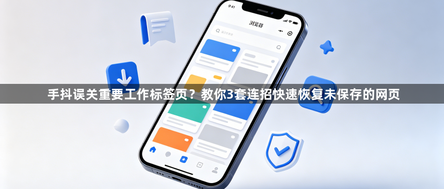 手抖误关重要工作标签页？教你3套连招快速恢复未保存的网页1