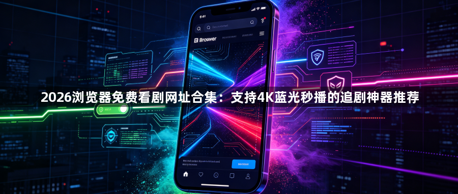 2026浏览器免费看剧网址合集:支持4K蓝光秒播的追剧神器推荐1