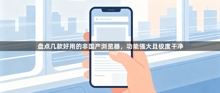 盘点几款好用的非国产浏览器,功能强大且极度干净1