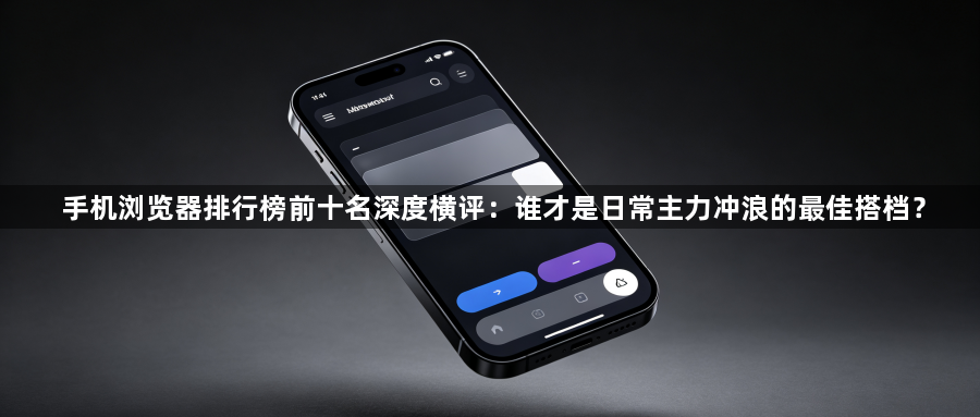 手机浏览器排行榜前十名深度横评：谁才是日常主力冲浪的最佳搭档？1