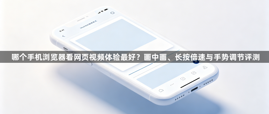 哪个手机浏览器看网页视频体验最好？画中画、长按倍速与手势调节评测1