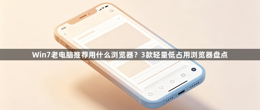Win7老电脑推荐用什么浏览器？3款轻量低占用浏览器盘点1