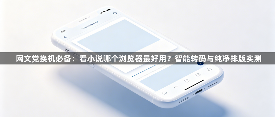 网文党换机必备:看小说哪个浏览器最好用?智能转码与纯净排版实测1